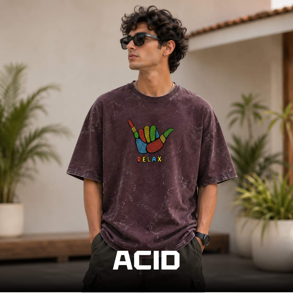 Men's Acid Wash Tee