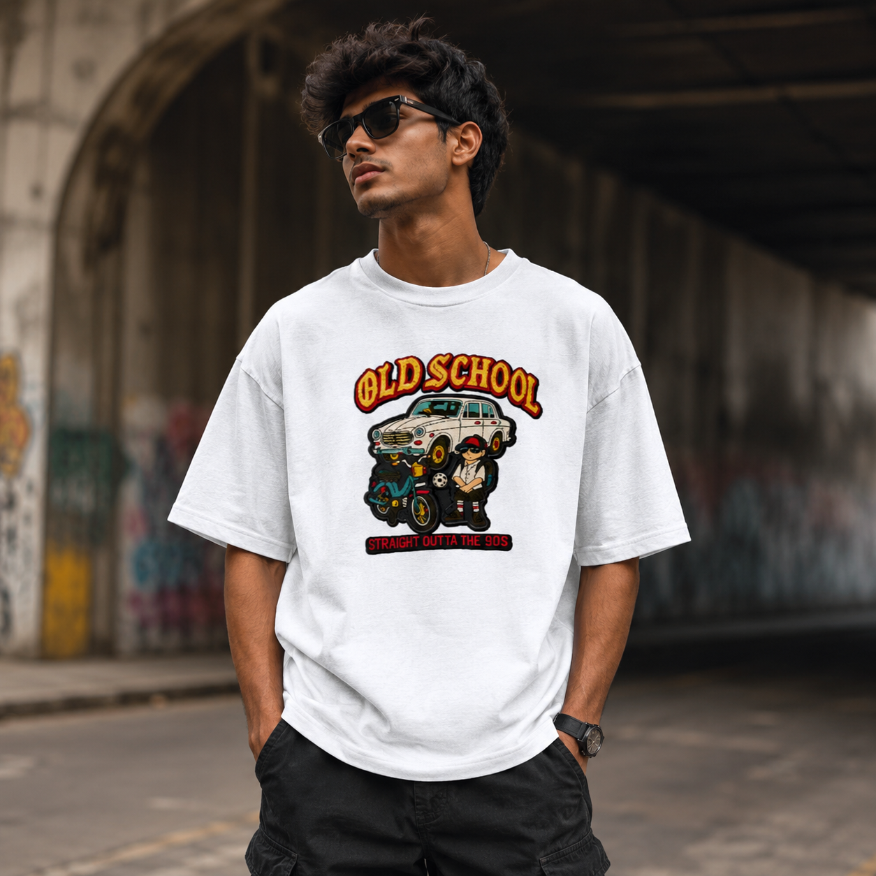 Old School Terry Oversized Tee