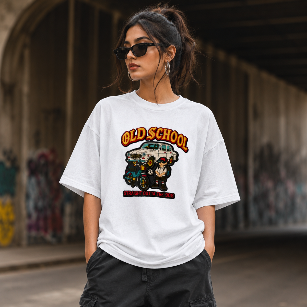 Old School Terry Oversized Tee