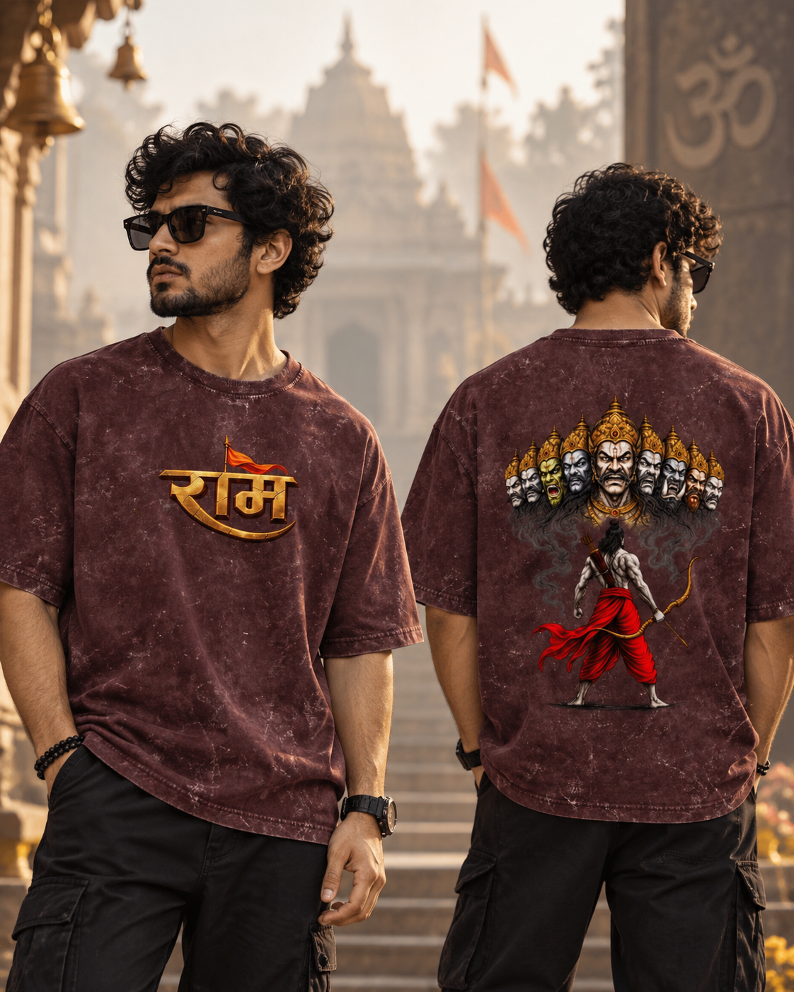 Ram Acid Washed Oversized Tee