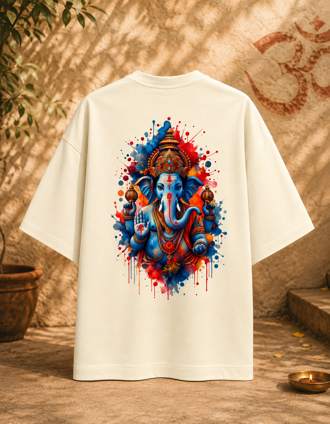 Ekdant (Ganesha) Terry Oversized Tee