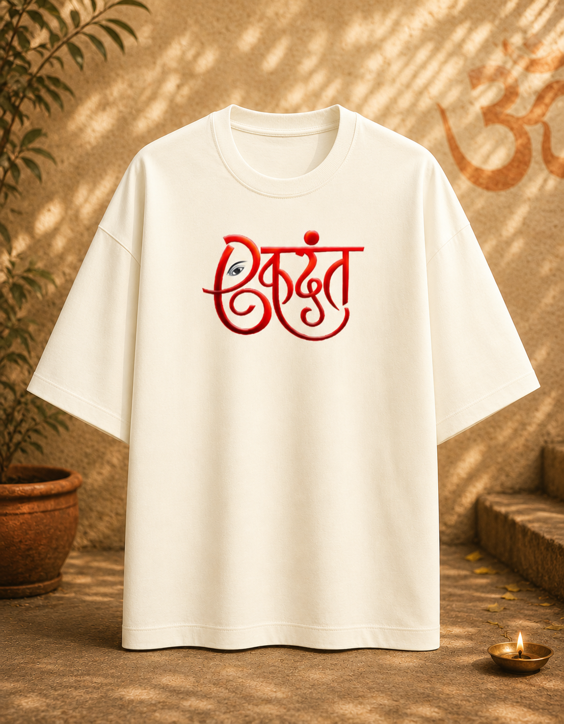Ekdant (Ganesha) Terry Oversized Tee