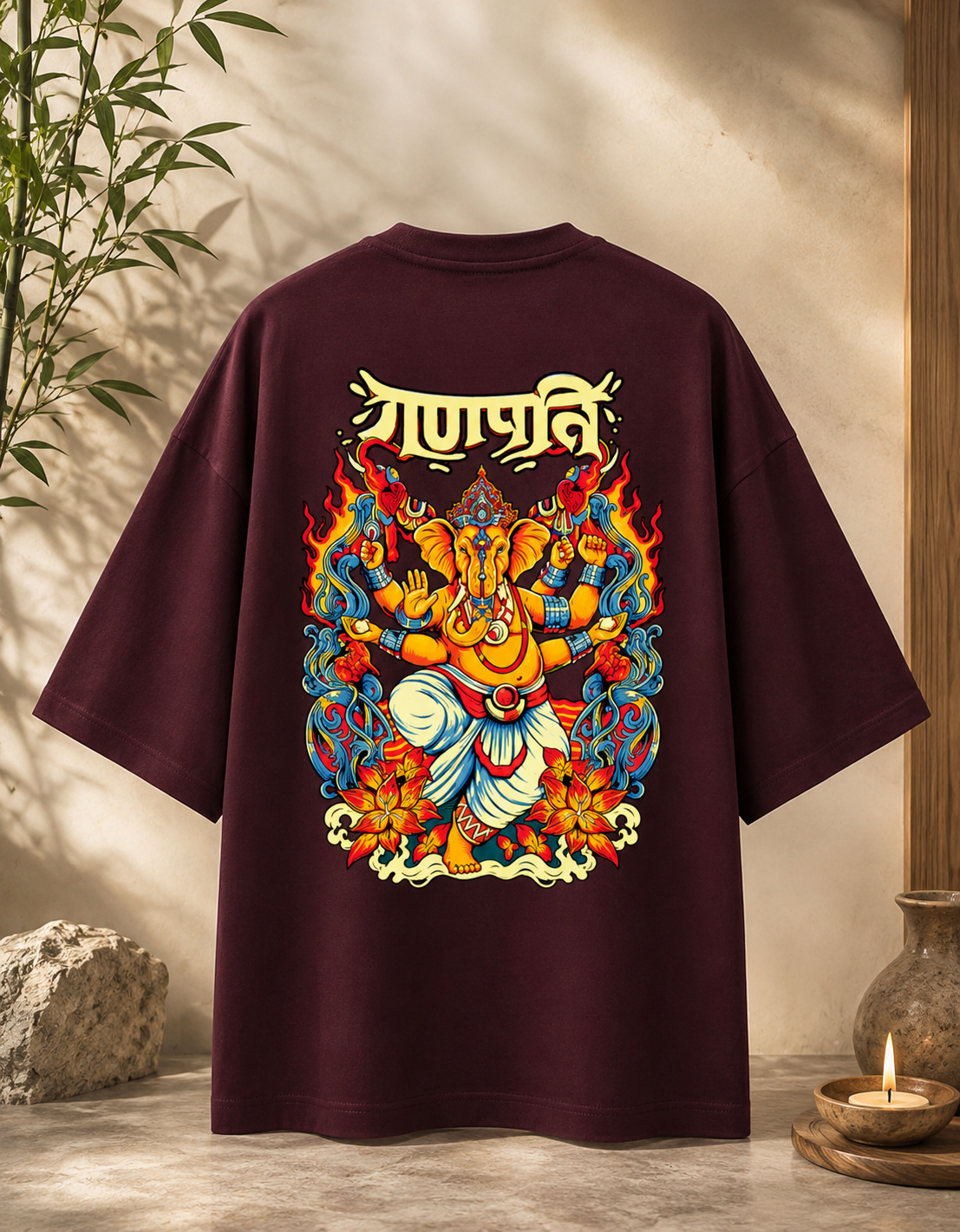 Ganpati (Ganesha) Terry Oversized Tee