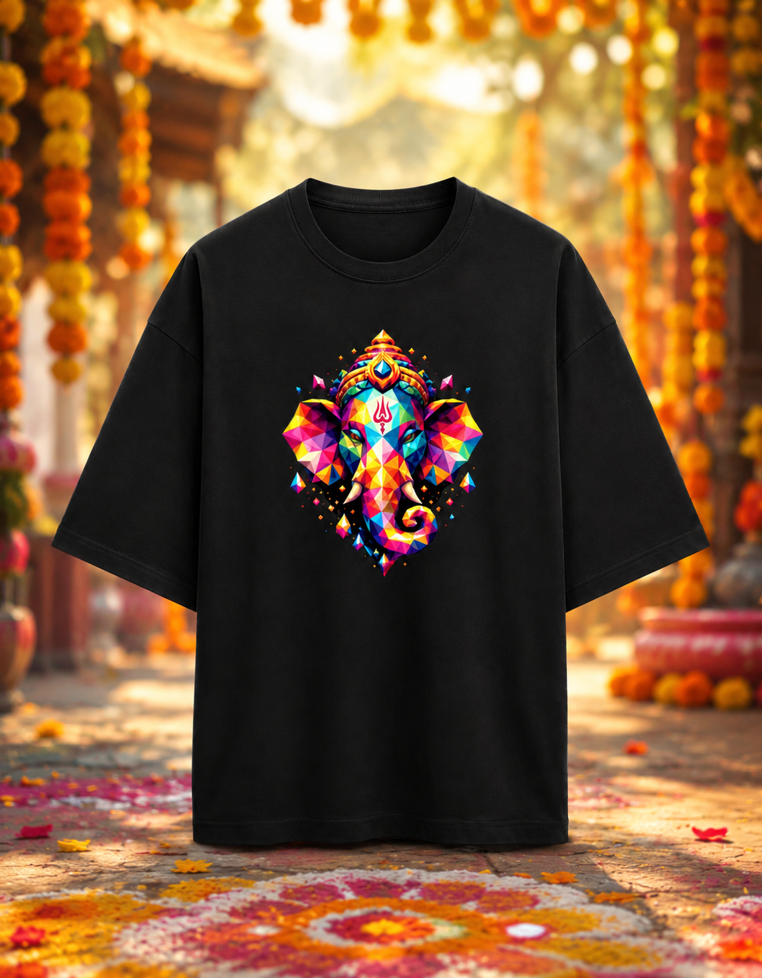 Ganpati (Ganesha) Terry Oversized Tee