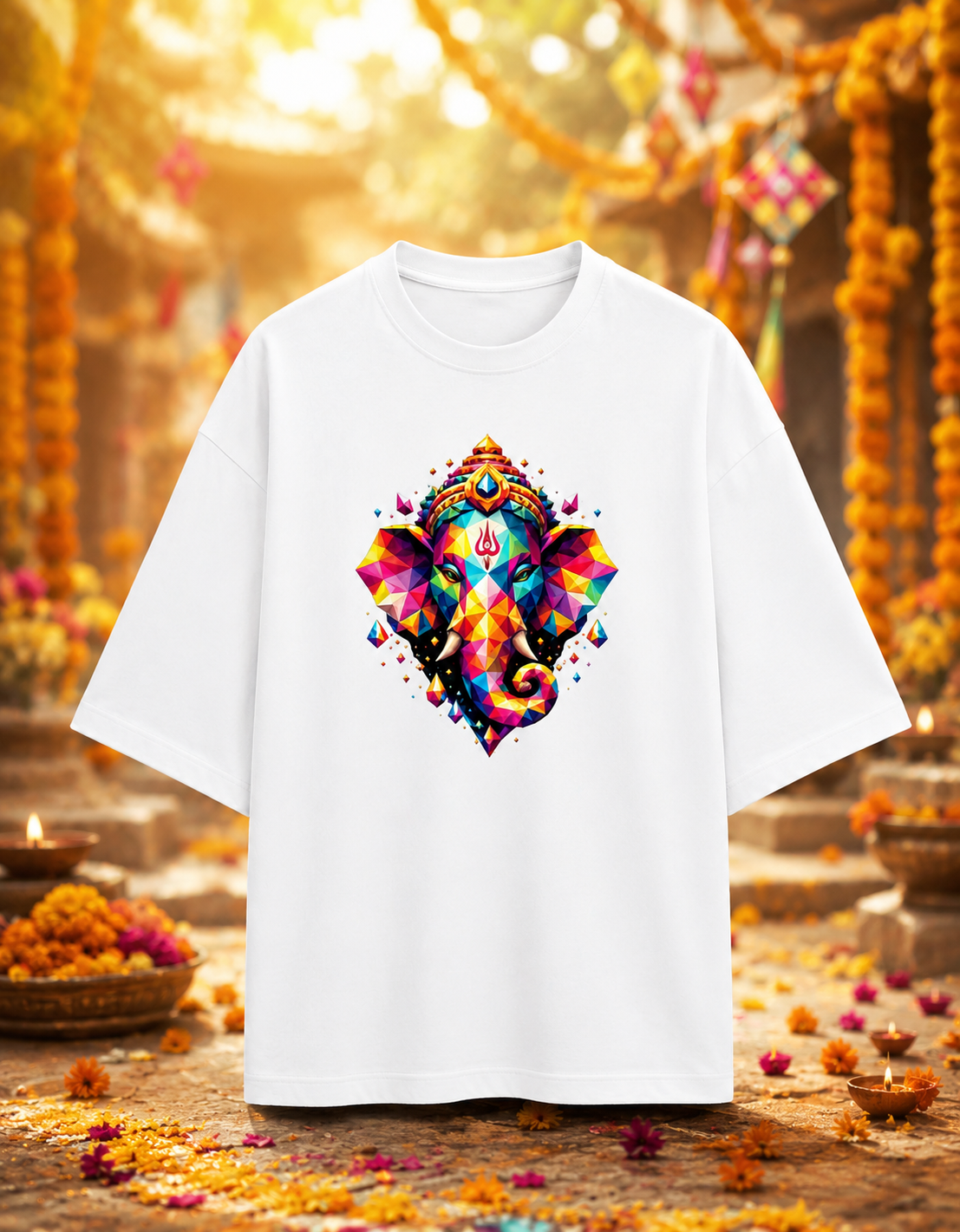 Ganpati (Ganesha) Terry Oversized Tee