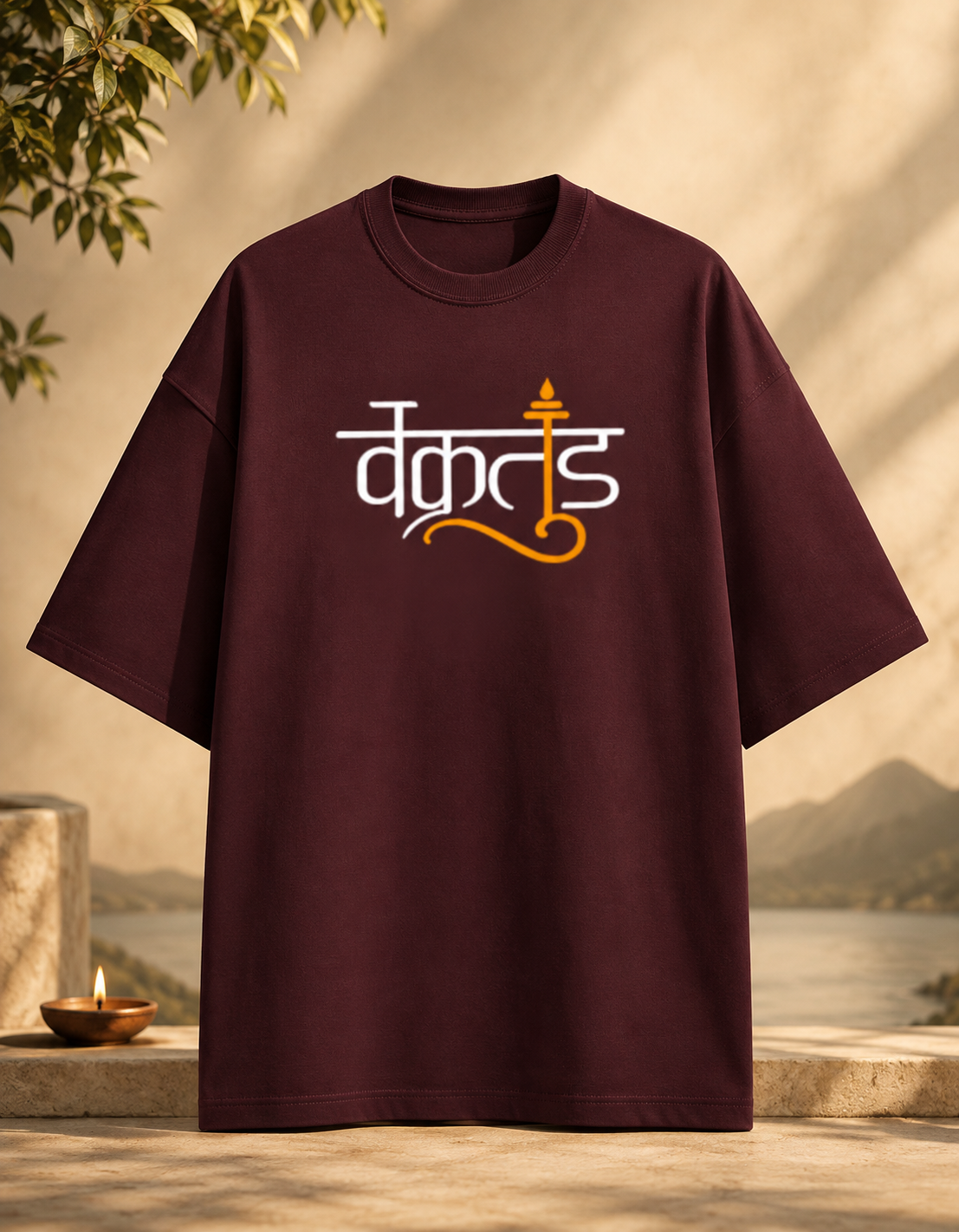 Vakratund (Ganesha) Terry Oversized Tee