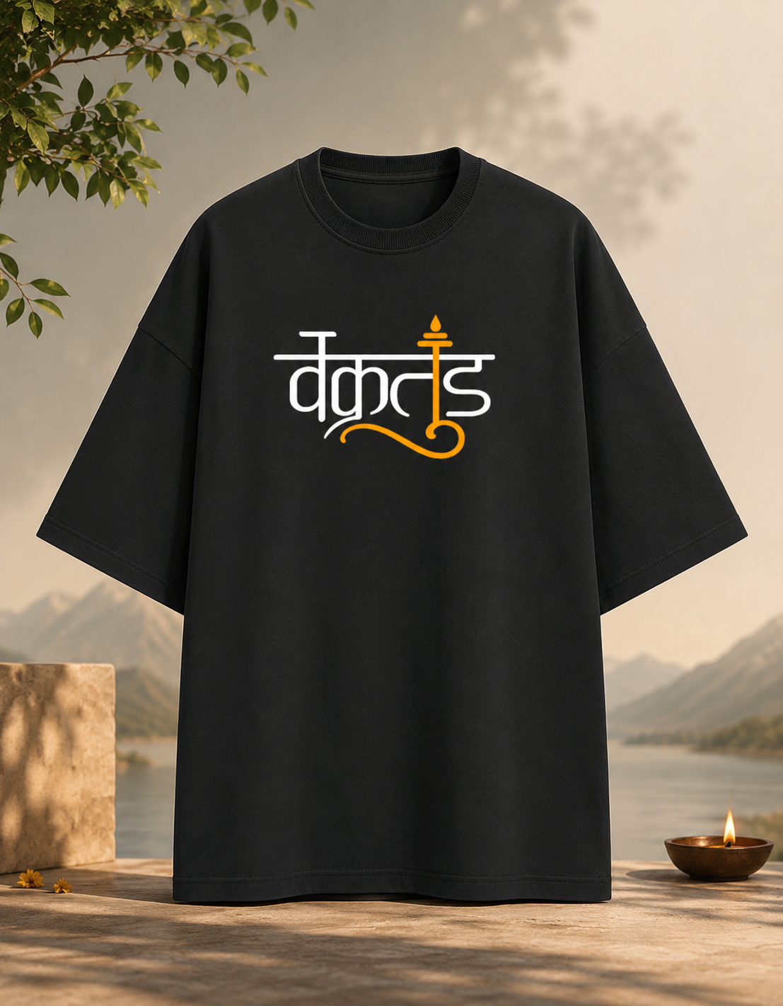 Vakratund (Ganesha) Terry Oversized Tee