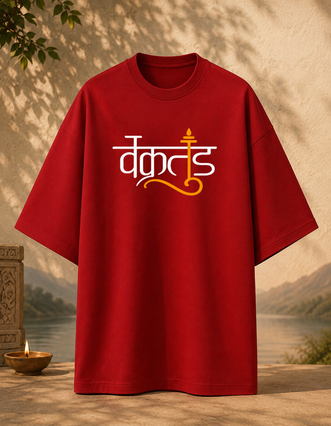 Vakratund (Ganesha) Terry Oversized Tee
