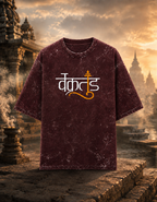 Vakratund (Ganesha) Acid Washed Oversized Tee