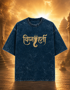Vighnaharta (Ganesha) Acid Washed Oversized Tee