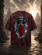 Vighnaharta(Ganesha) Acid Washed Oversized Tee