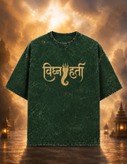 Vighnaharta (Ganesha) Acid Washed Oversized Tee