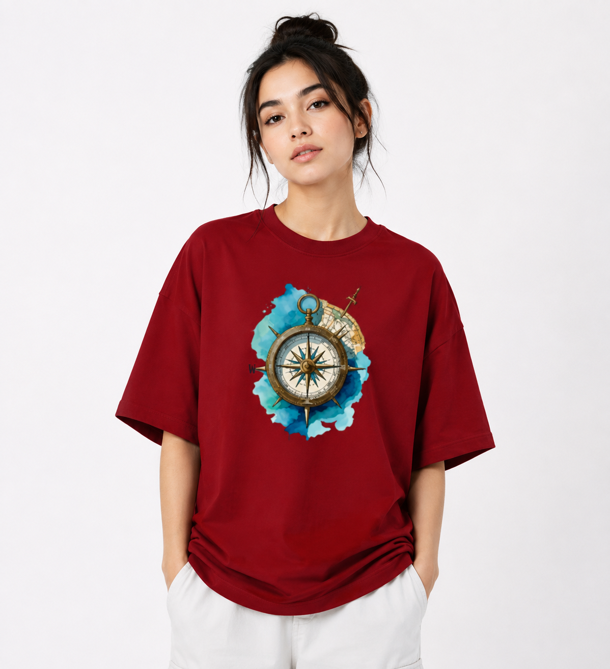 Compass Terry Oversized Tee