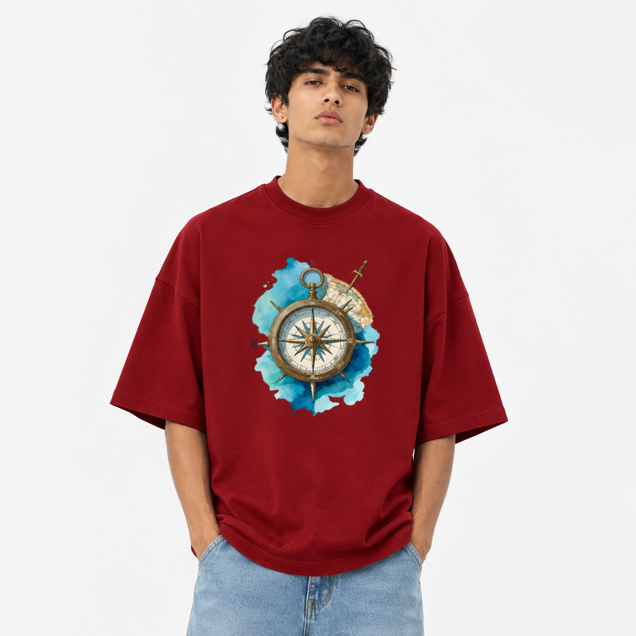 Compass Terry Oversized Tee