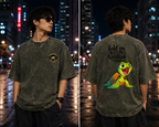 Overthinker Acid Washed Oversized Tee