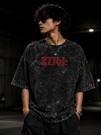 Still Alive Acid Washed Oversized Tee