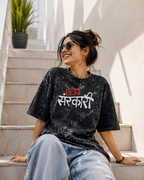 Stay Snaskari Acid Washed Oversized Tee