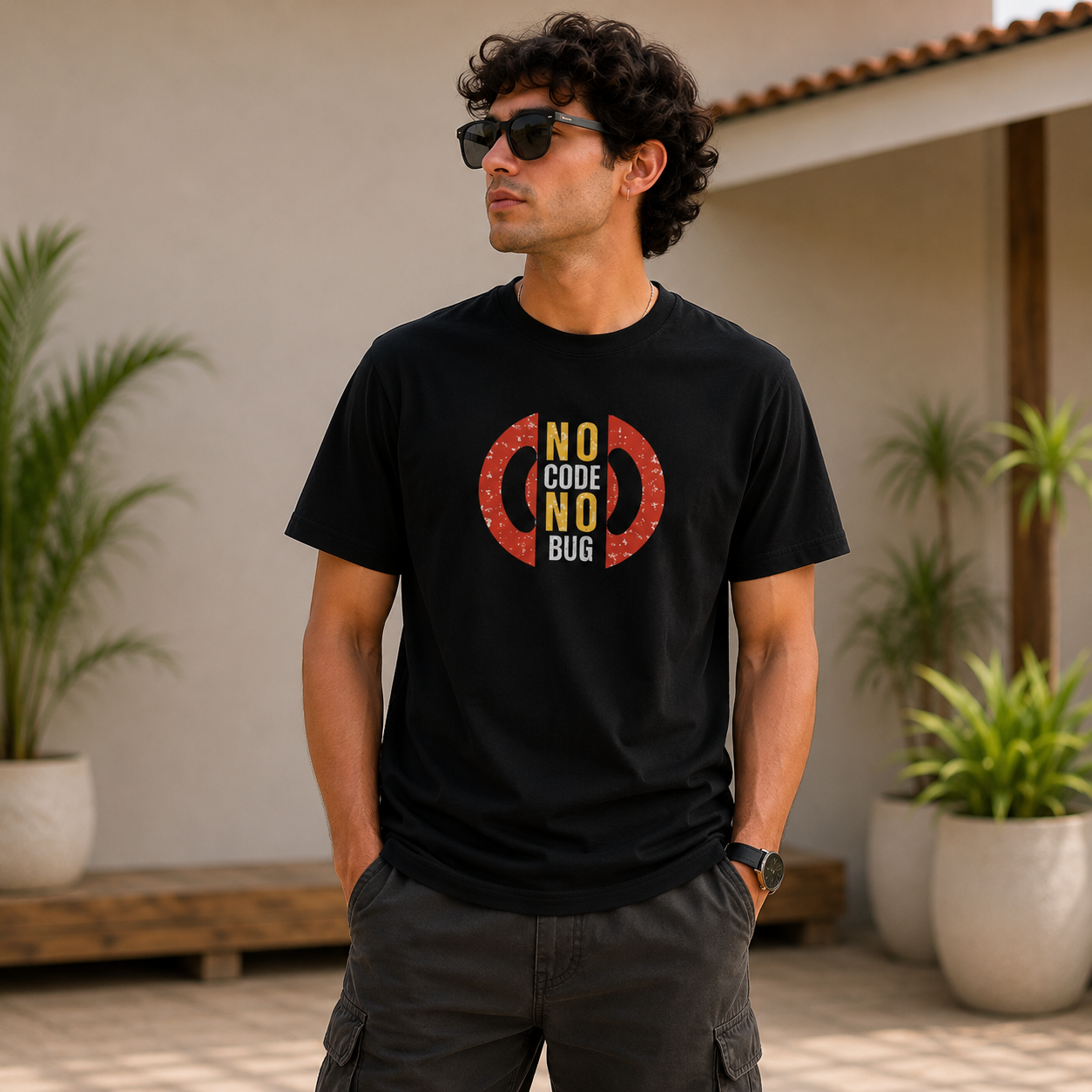 No Code No Bug Stretch T-shirt