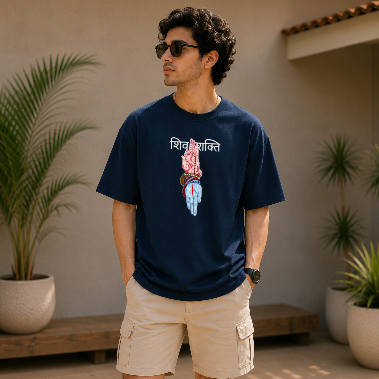 Shiv Shakti Terry Oversized Tee