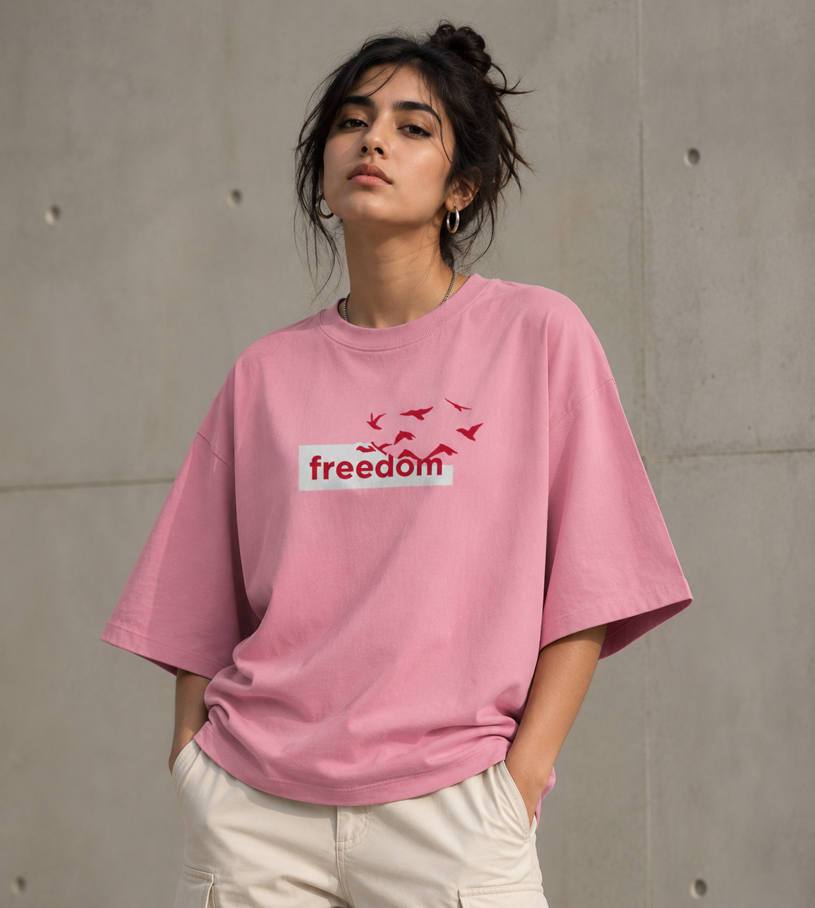 Freedom Terry Oversized Tee