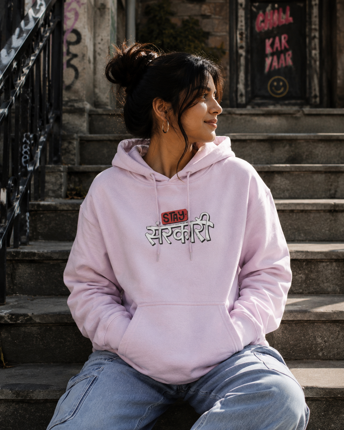 Stay Sanskari Hoodie