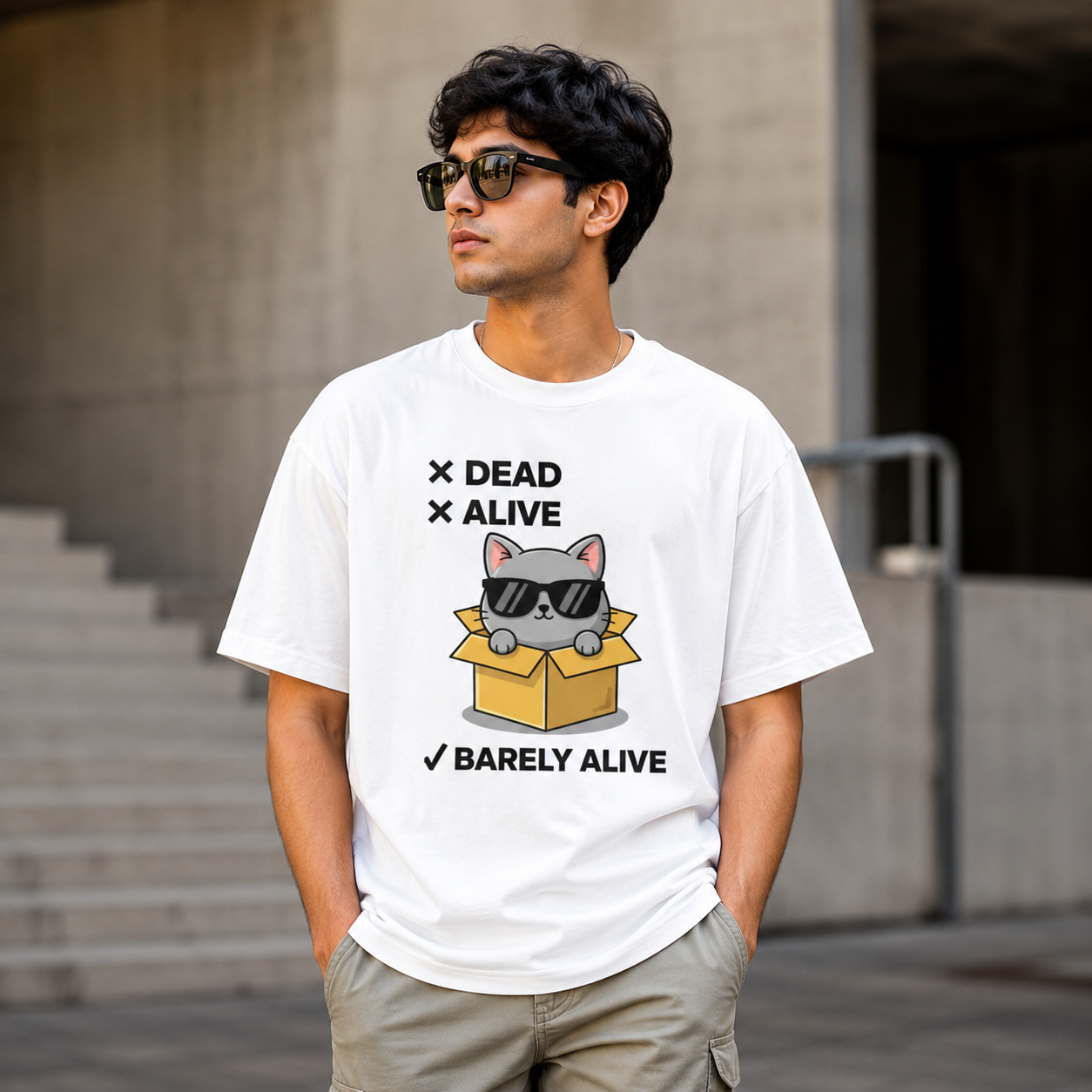 Barely Alive Terry Oversized Tee