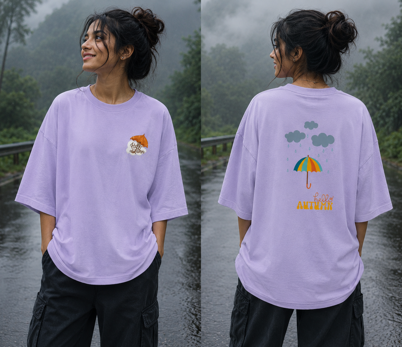 Hello Autumn Oversized T-Shirt