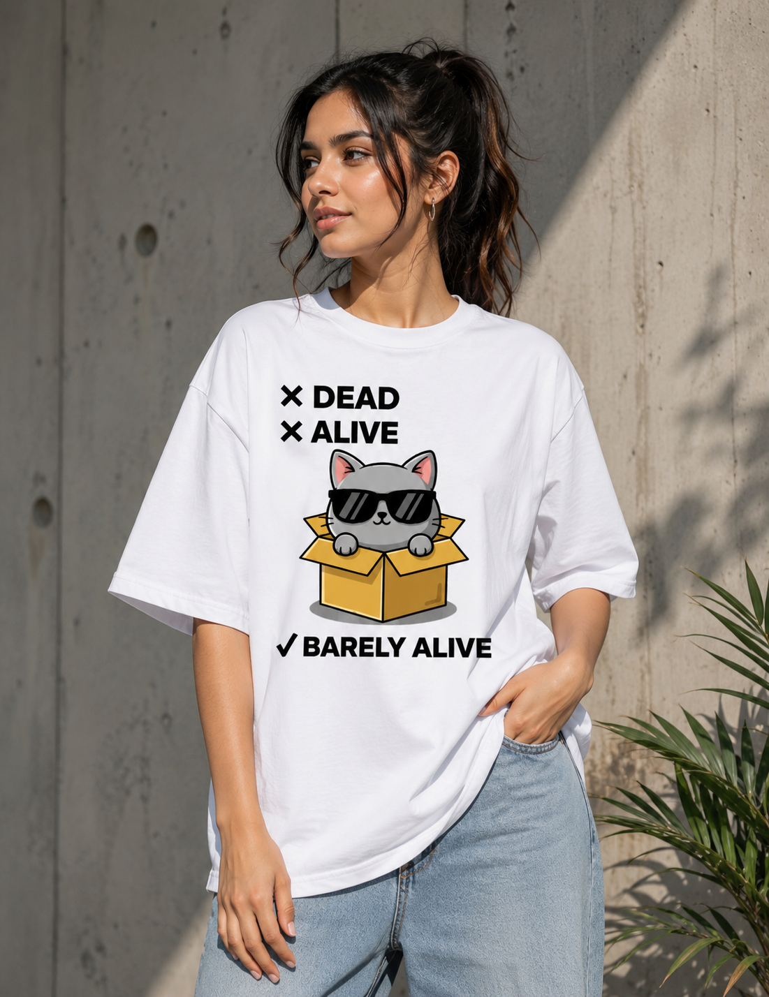 Barely Alive Terry Oversized Tee