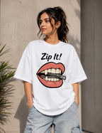 Zip it Oversized T-Shirt