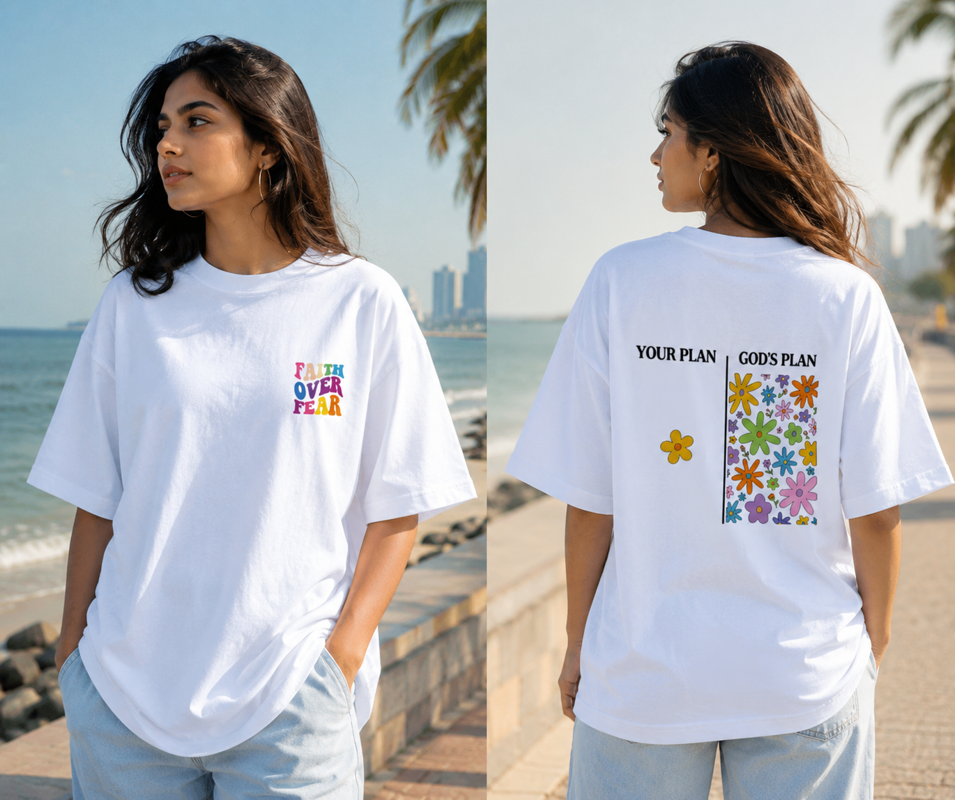 Faith Over Fear - Oversized T-Shirt