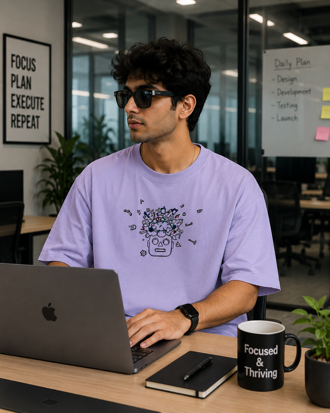 AI Robo - Oversized T-Shirt