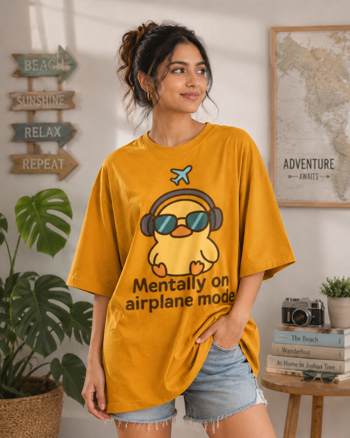 Airplane Mode Oversized T-Shirt