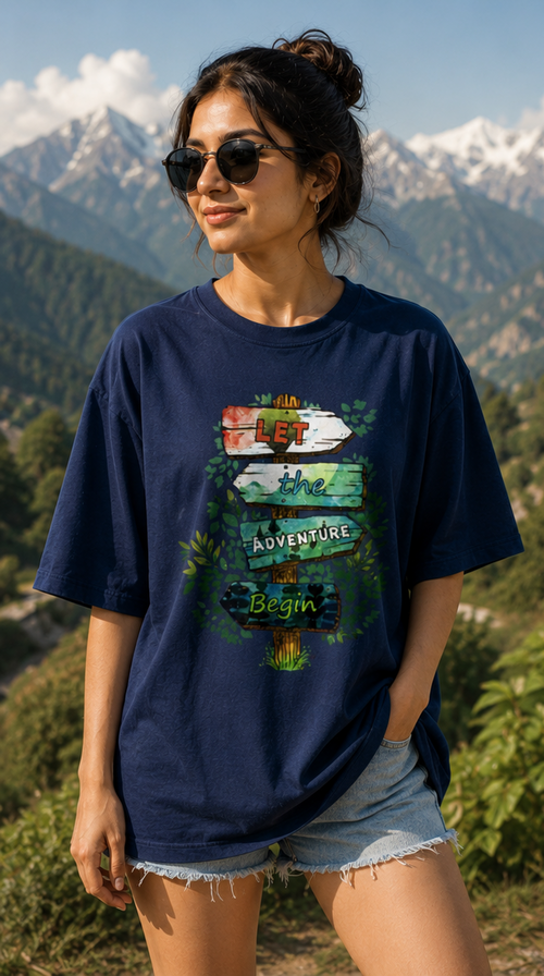 Adventure Begin - Oversized T-Shirt