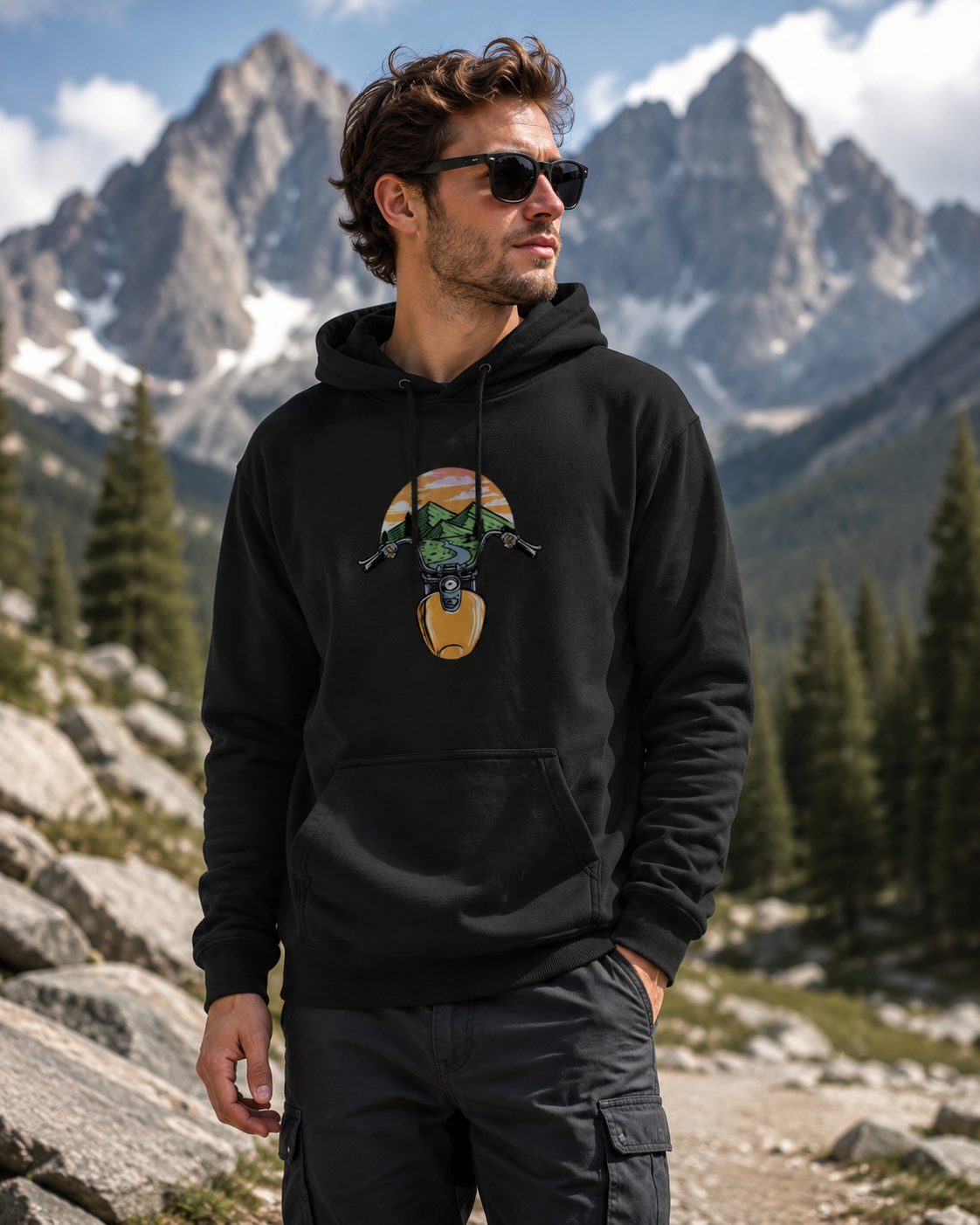 Bike To Mountain Hoodie