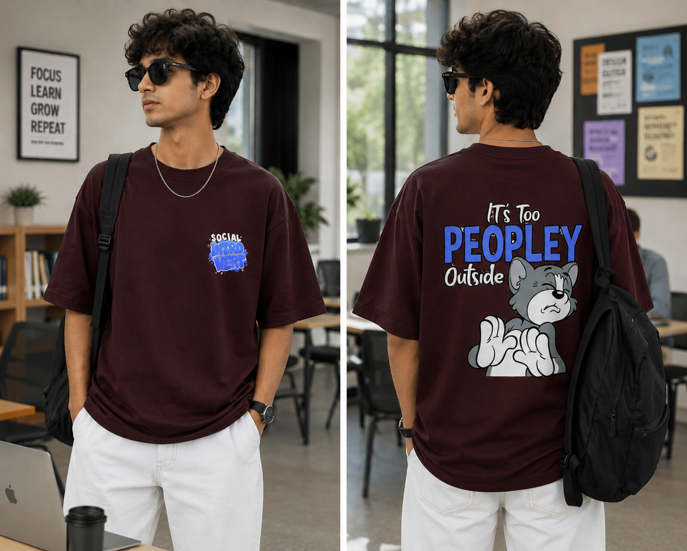 Social Introvert Oversized T-Shirt