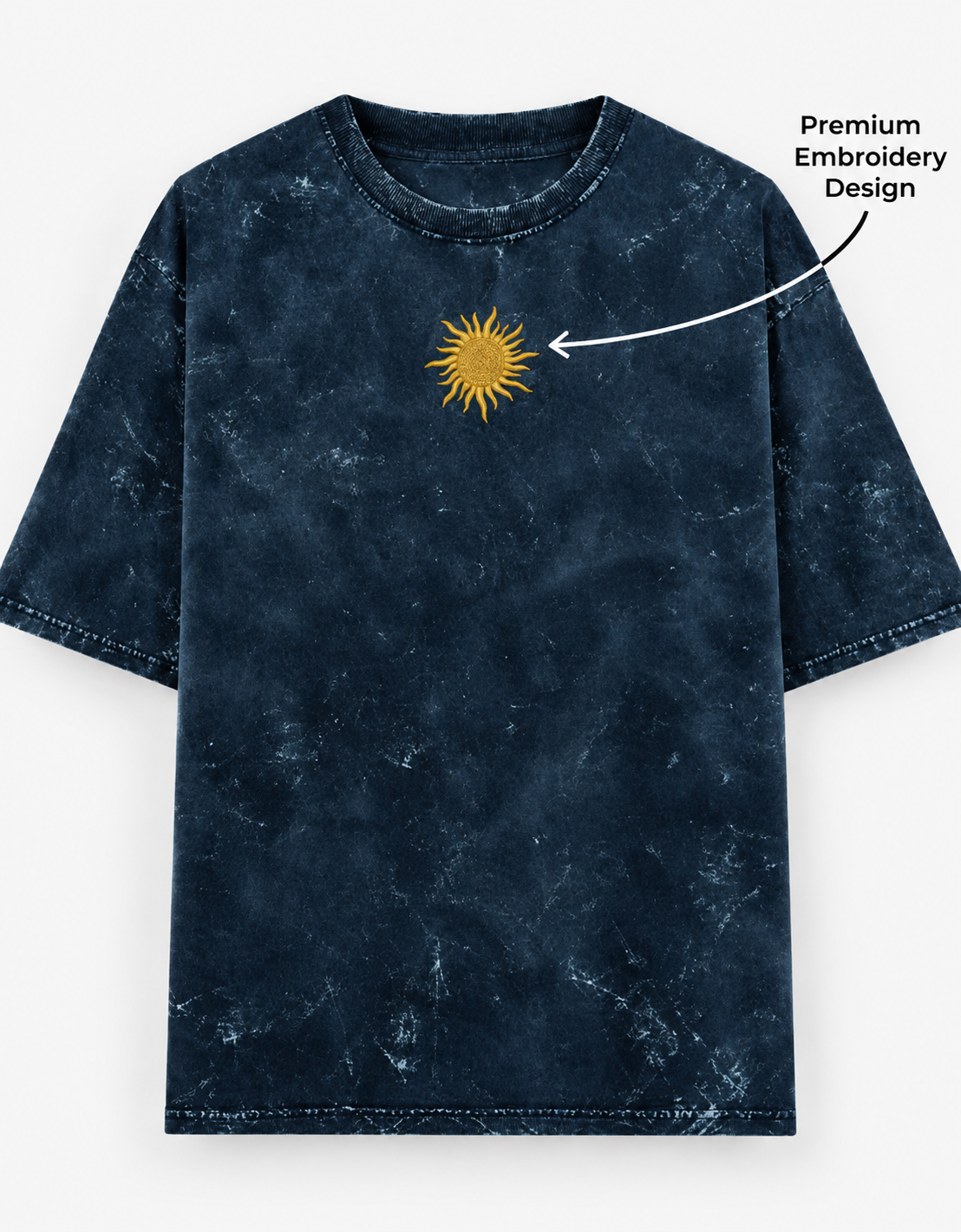 Sun Acid Washed Oversized Tee