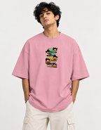 : Eat Sleep Repeat Terry Oversized Tee