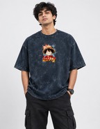 Luffy Acid Washed Oversized Tee