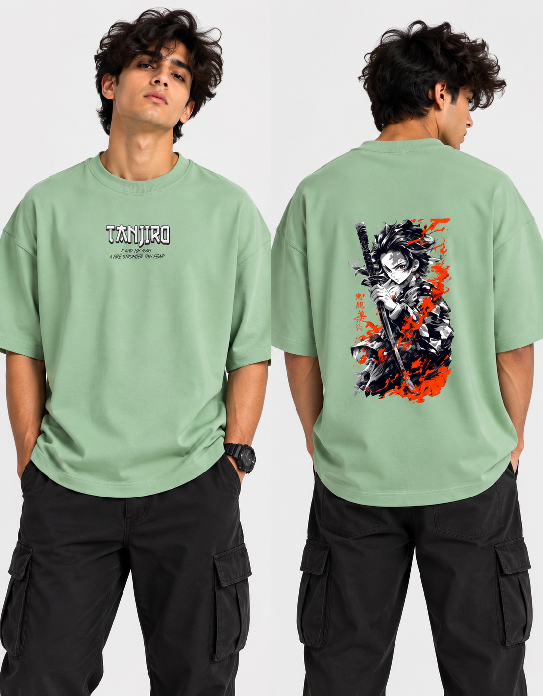 Demon Slayer Terry Oversized Tee