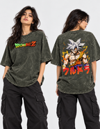 Dragon Ball Z Acid Washed Oversized Tee