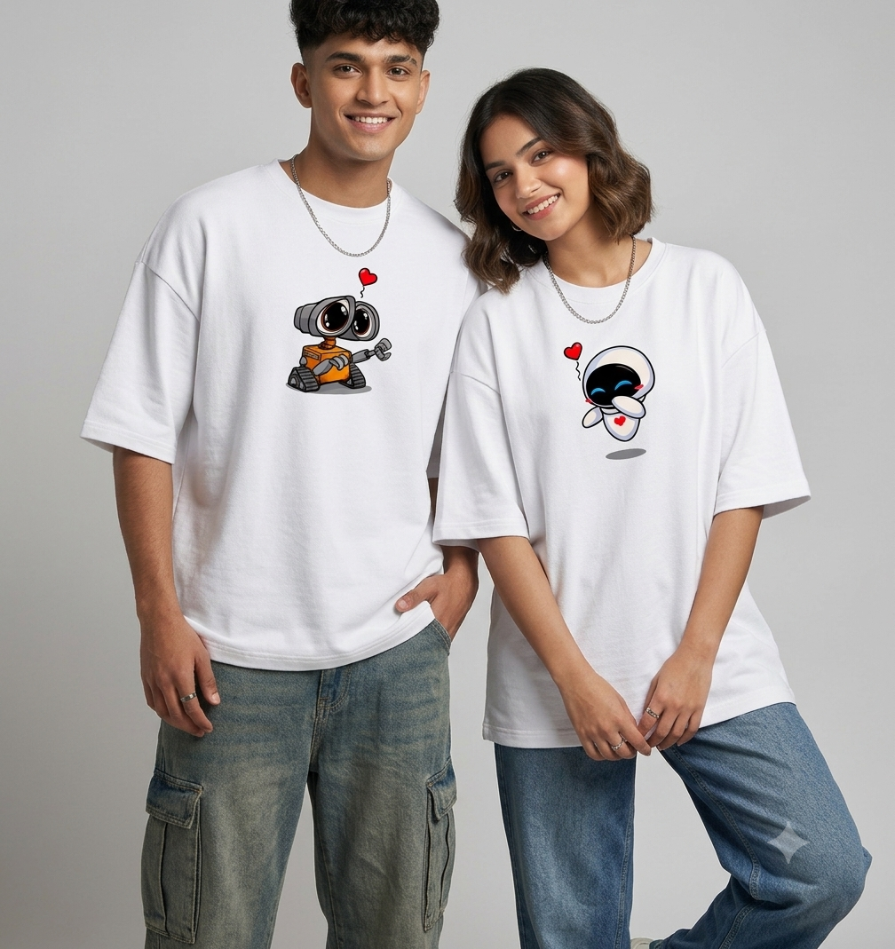 WALL-E & EVE Terry Oversized Tee