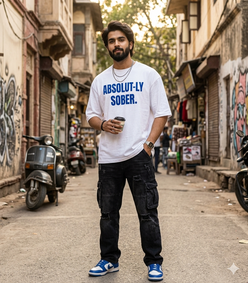 ABSOLUTLY SOBER Oversized T-Shirt