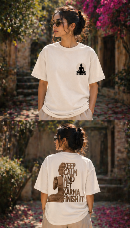 UrbanRaas Trust Karma - Unisex Oversized T-Shirt