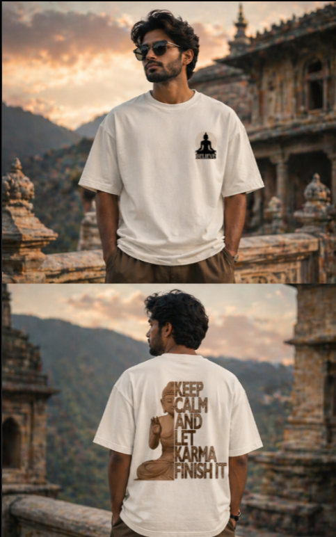 UrbanRaas Trust Karma - Unisex Oversized T-Shirt