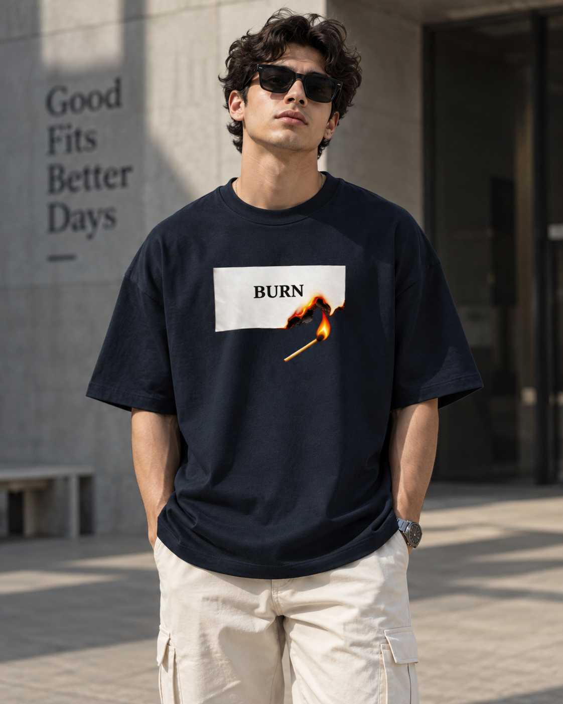Burn Terry Oversized Tee