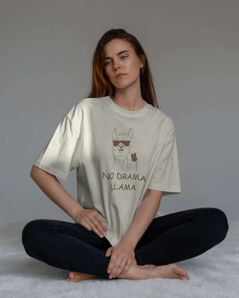 No Drama Lama Oversized T-Shirt
