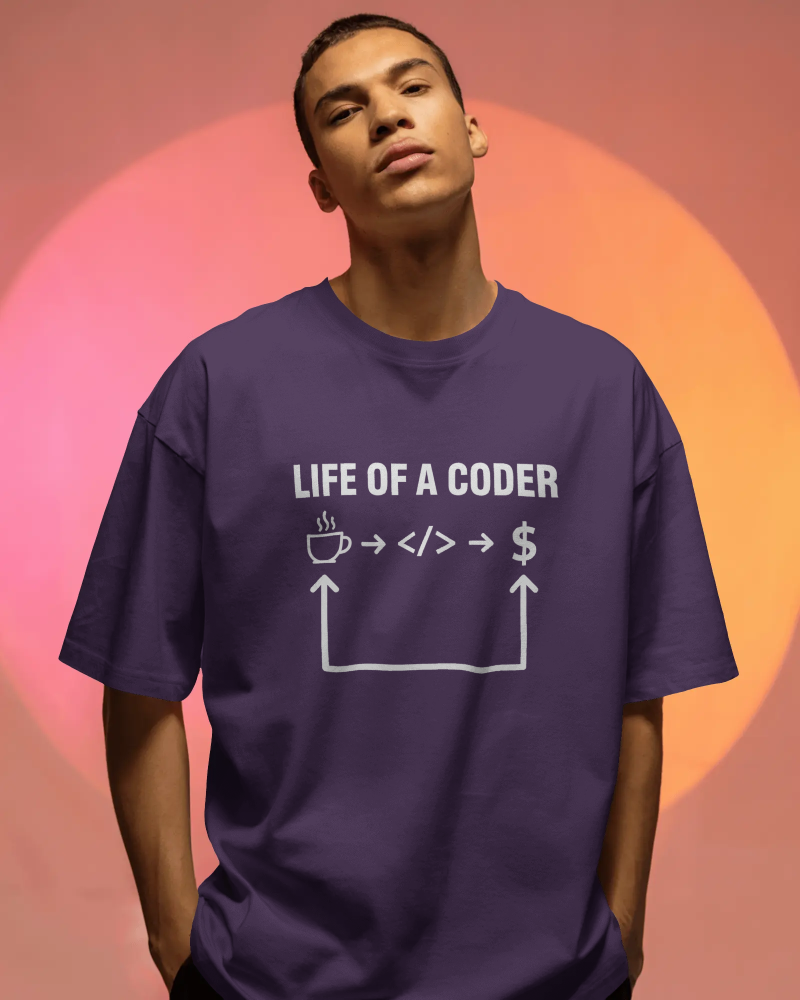 Coder Life Oversized T-Shirt
