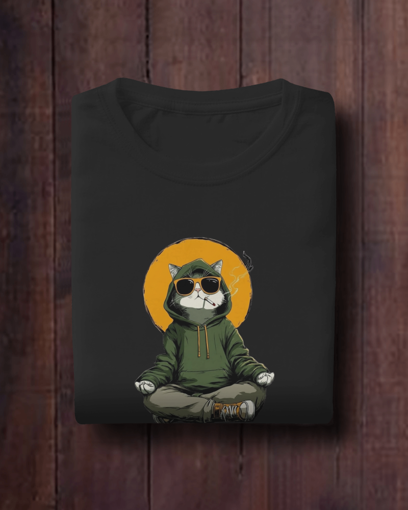 Smokin Cat Oversized T-Shirt