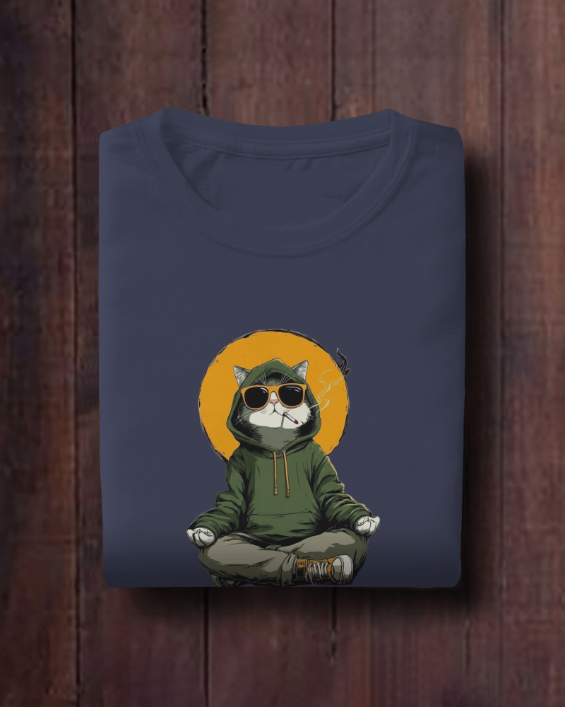 Smokin Cat Oversized T-Shirt