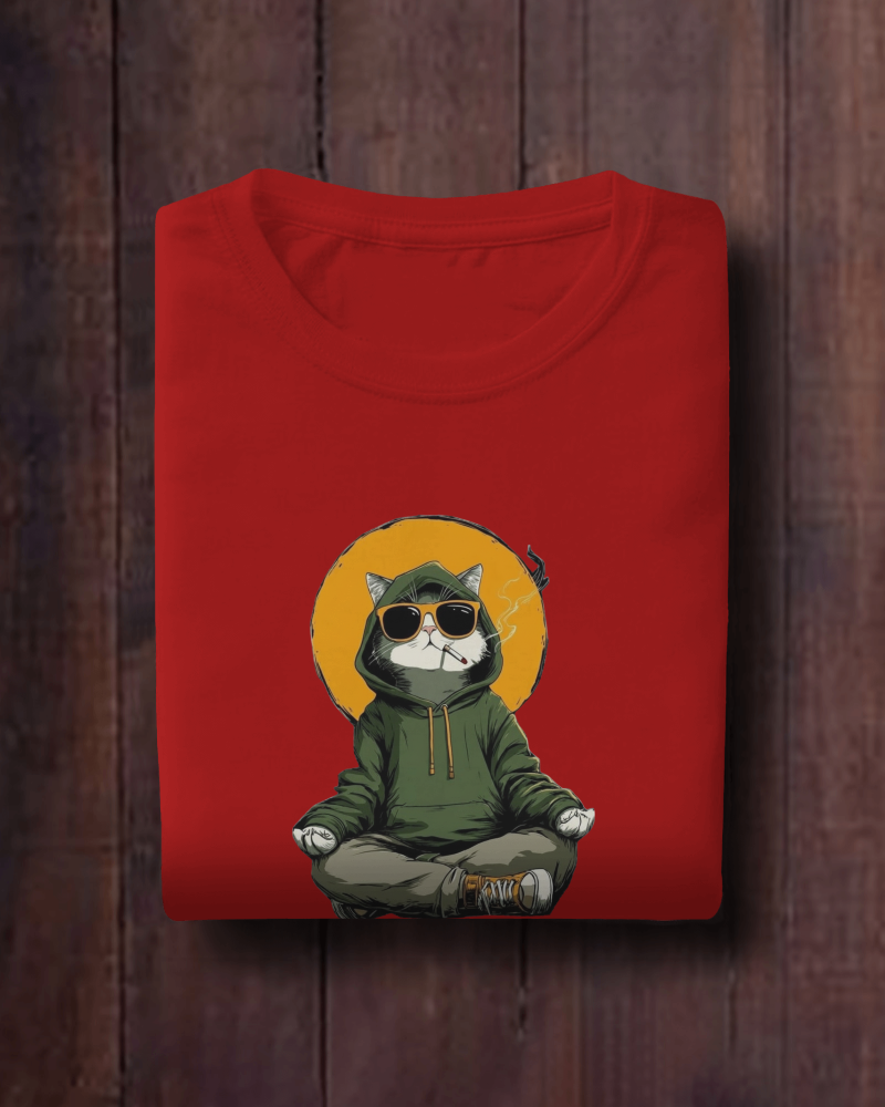 Smokin Cat Oversized T-Shirt